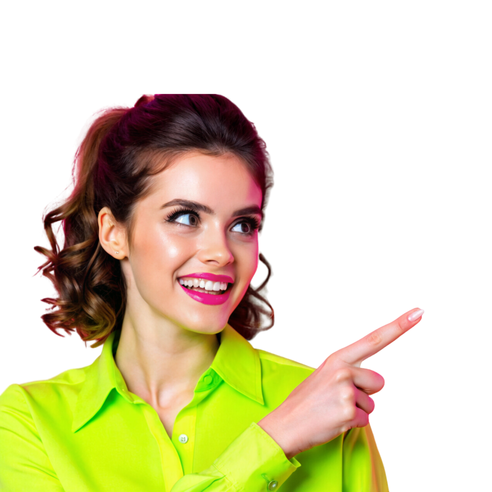 girl pointing image for S&H. Co